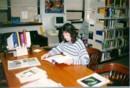 Research Biologist, Penelope Kirsch, at the NRC library