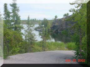 First view of Frame Lake