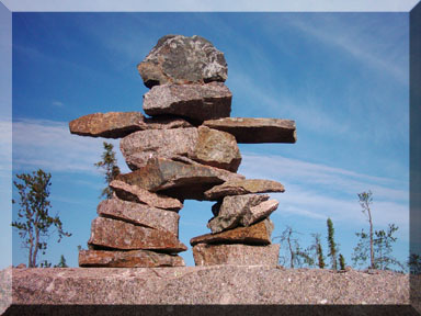 Inuksuk on the trip home