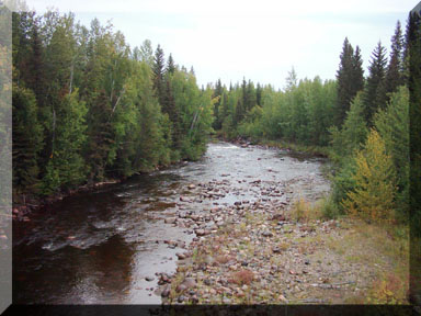 A scenic river along the way