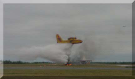 water bomber in action