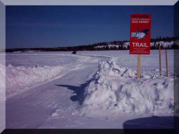 2003 Dog Derby Trail sign