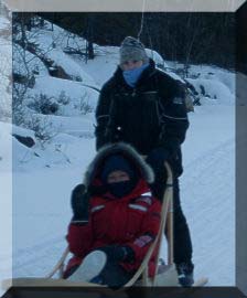 Jan and Deborah all bundled up